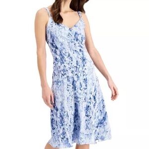 Donna Karan tank midi dress, sz 14, NWT